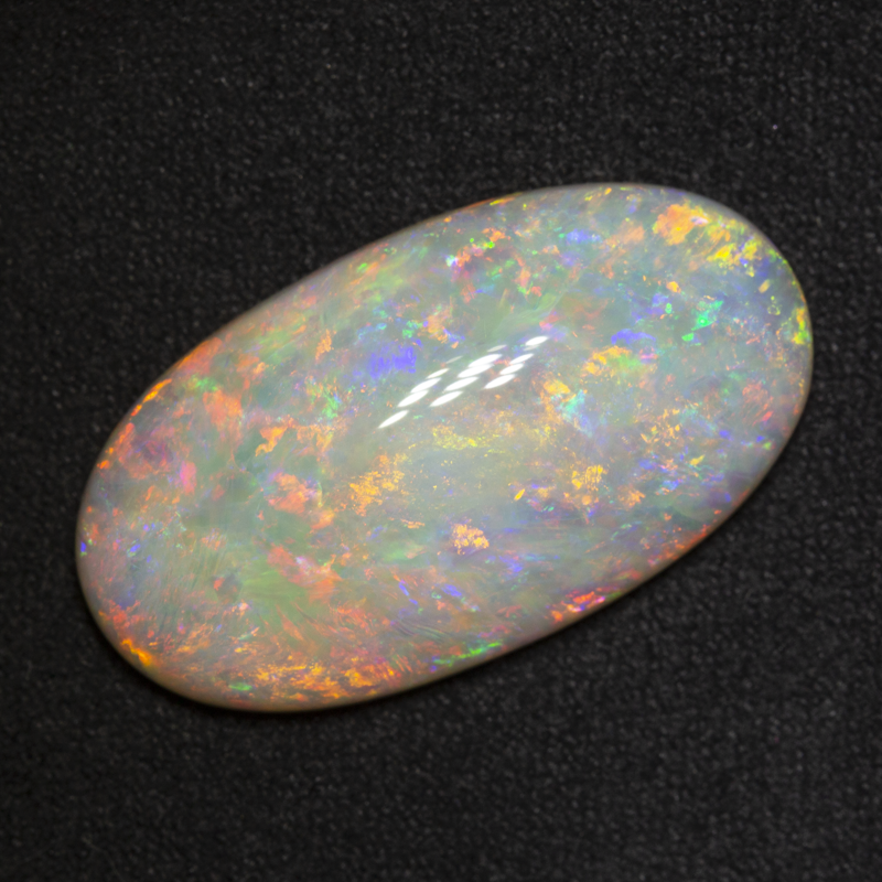 13.78 ct white opal 27x14.5x6.1mm