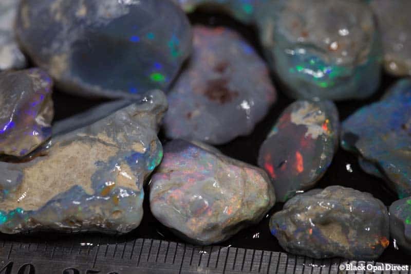13pc rough opal parcel 141ct1
