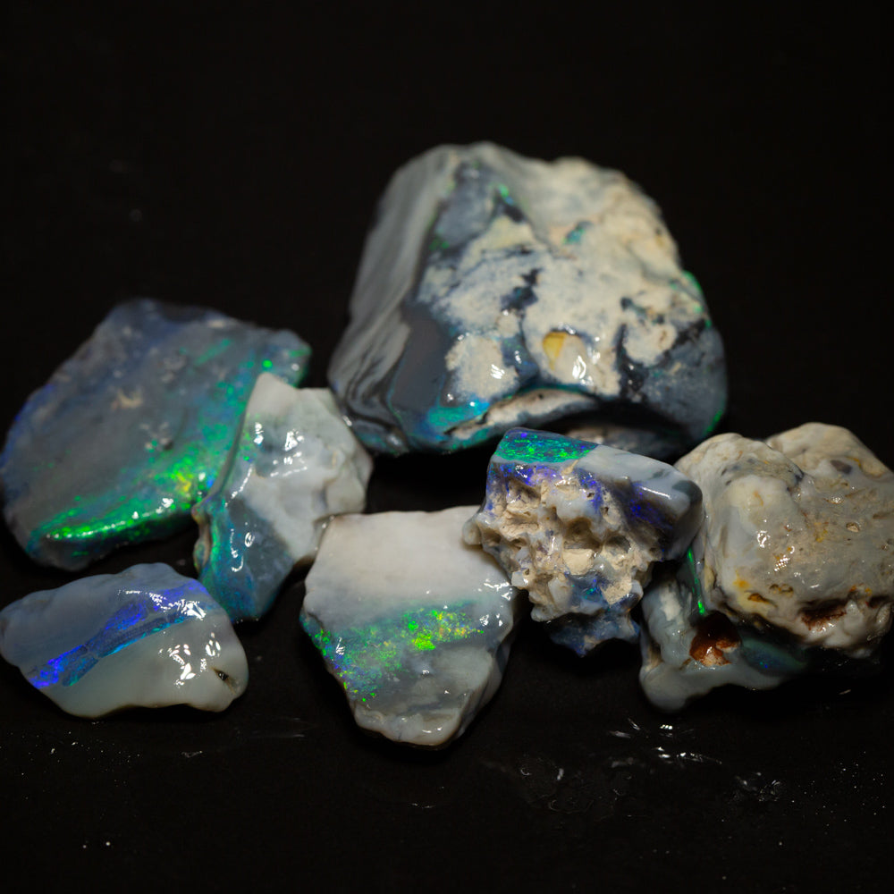 159 ct rough opal parcel 7pc