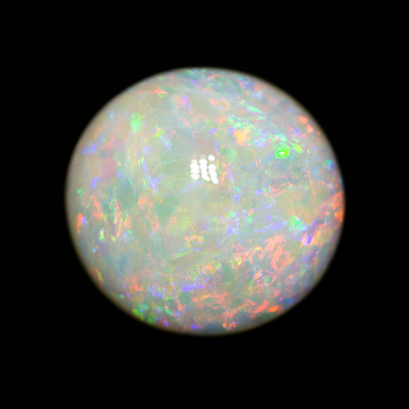 16.60 ct white opal 20x19.2x7.2mm