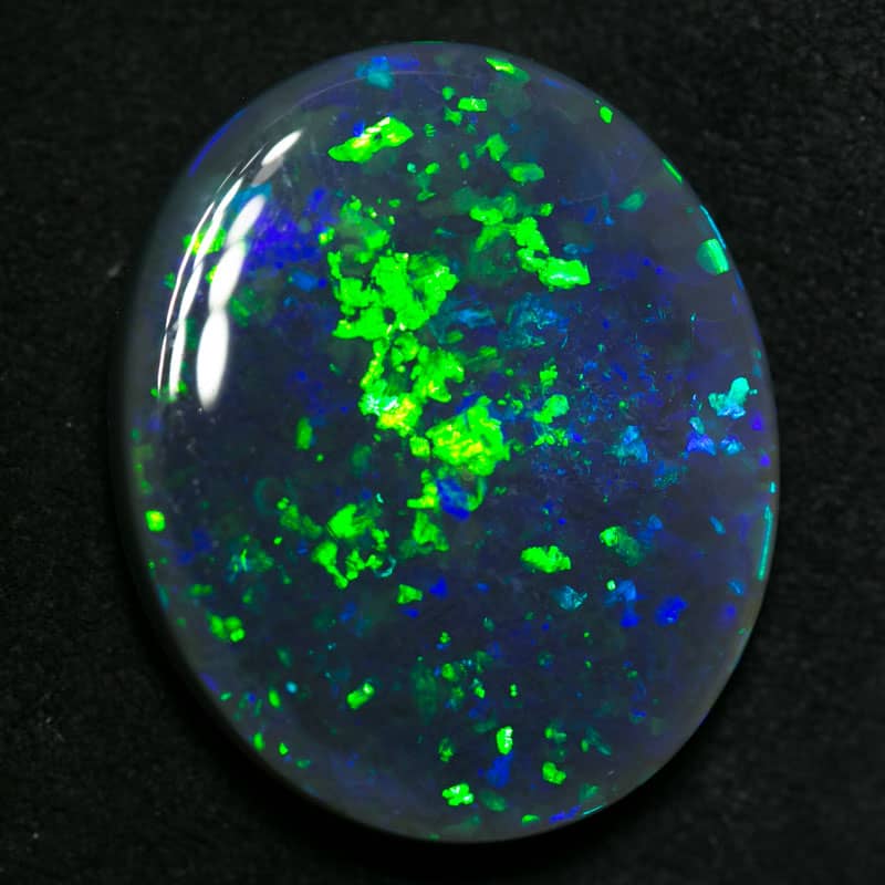 16.69 carat gem black opal 23.5x20x5.5mm