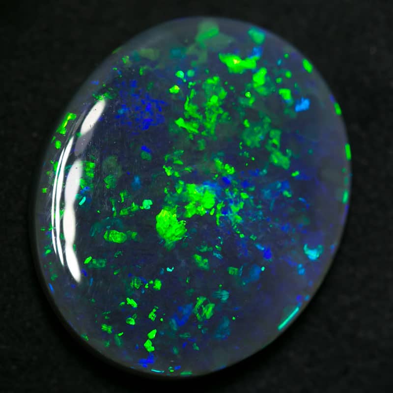 16.69 carat gem black opal 23.5x20x5.5mm