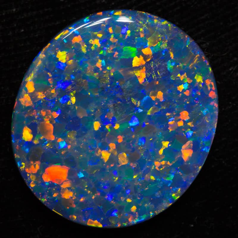 16.82 ct top gem large black opal 24x22x4.5mm
