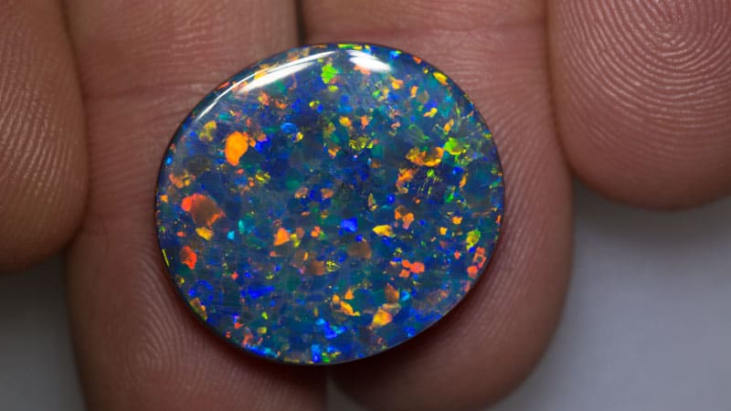 16.82 ct top gem large black opal 24x22x4.5mm