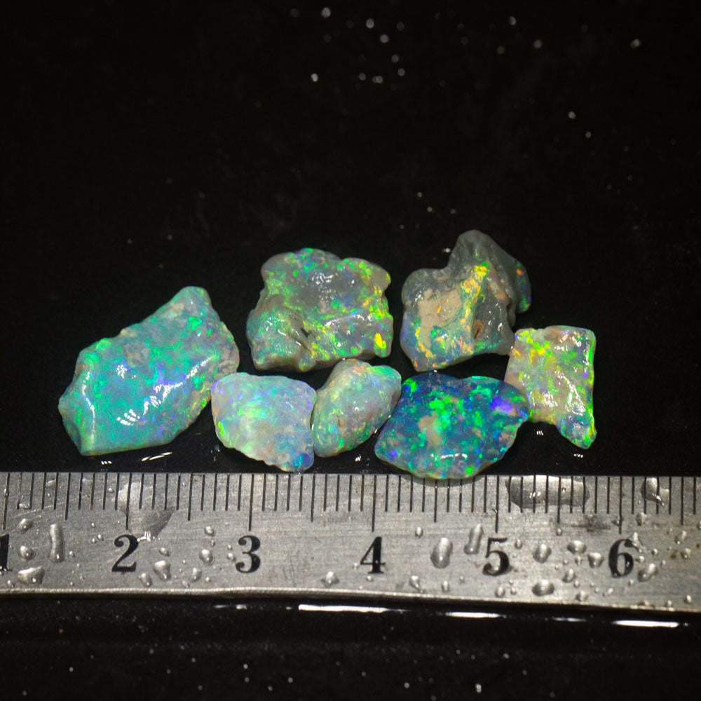 17 ct rough opal parcel 7pc