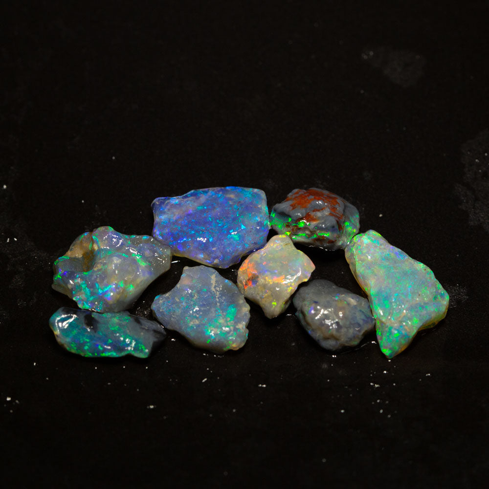 17 ct rough opal parcel 8pc