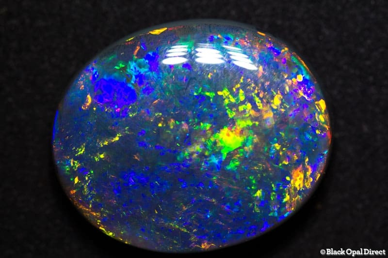 18.41 ct gem black opal large 22x18x7mm