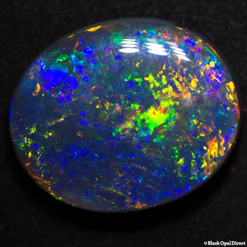 18.41 ct gem black opal large 22x18x7mm