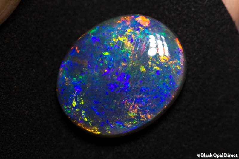 18.41 ct gem black opal large 22x18x7mm