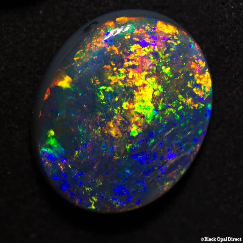 18.41 ct gem black opal large 22x18x7mm