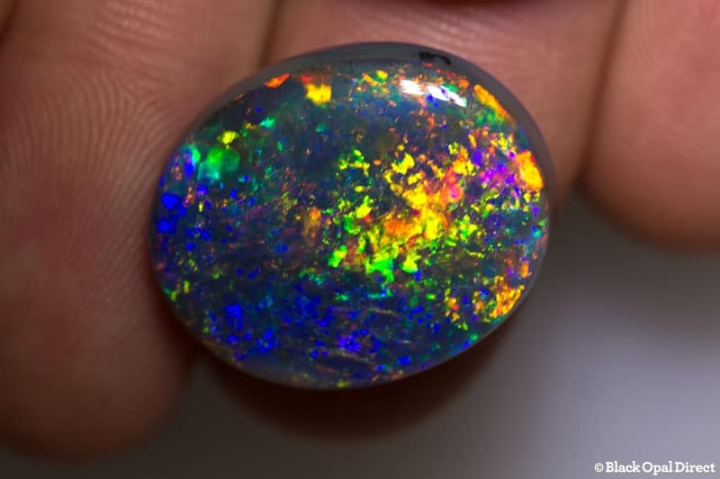 18.41 ct gem black opal large 22x18x7mm