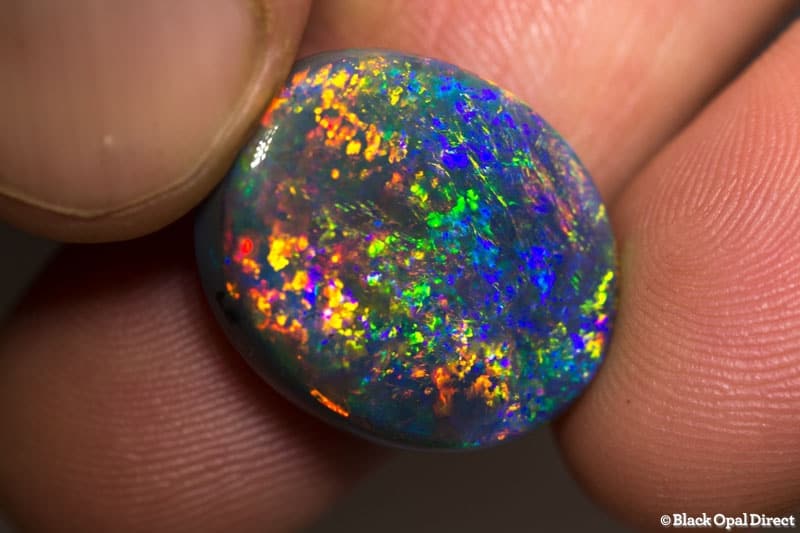 18.41 ct gem black opal large 22x18x7mm