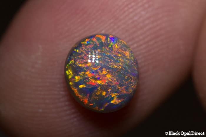 1.82 black opal 8.5x8x5mm