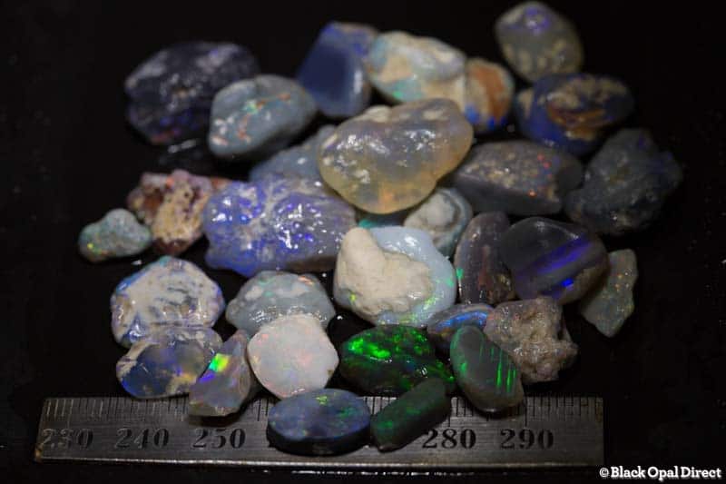194 ct rough opal parcel for intermediate opal cutters
