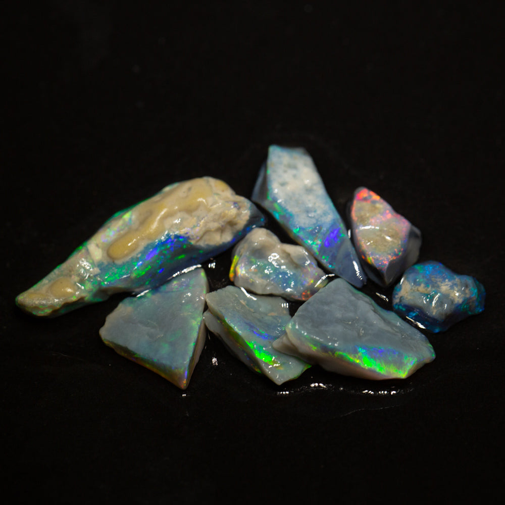 19 ct rough opal parcel 8pc