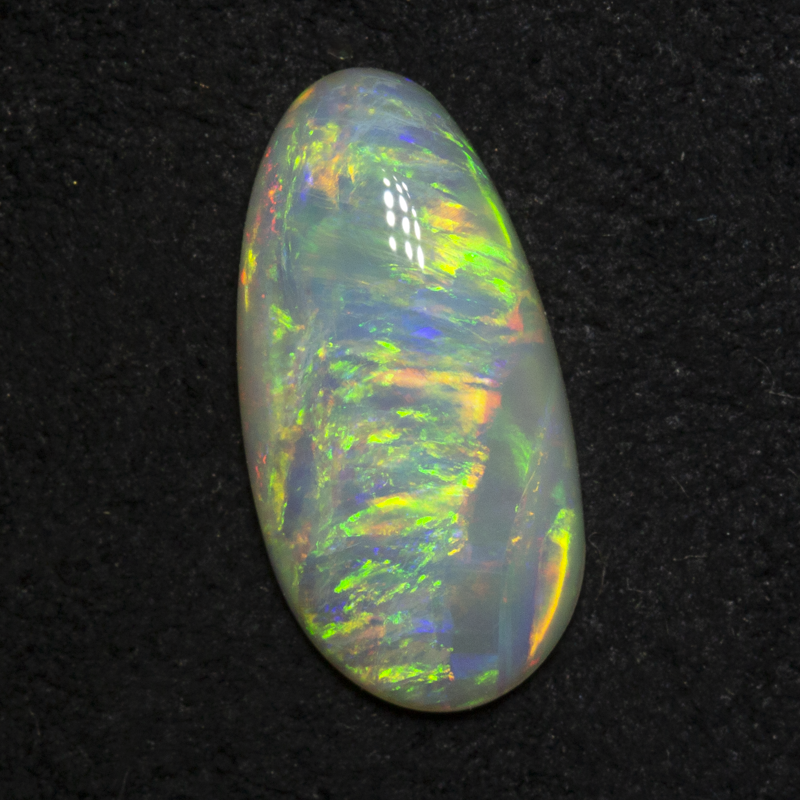 2.00 ct white opal 13.7x6.9x3.3mm