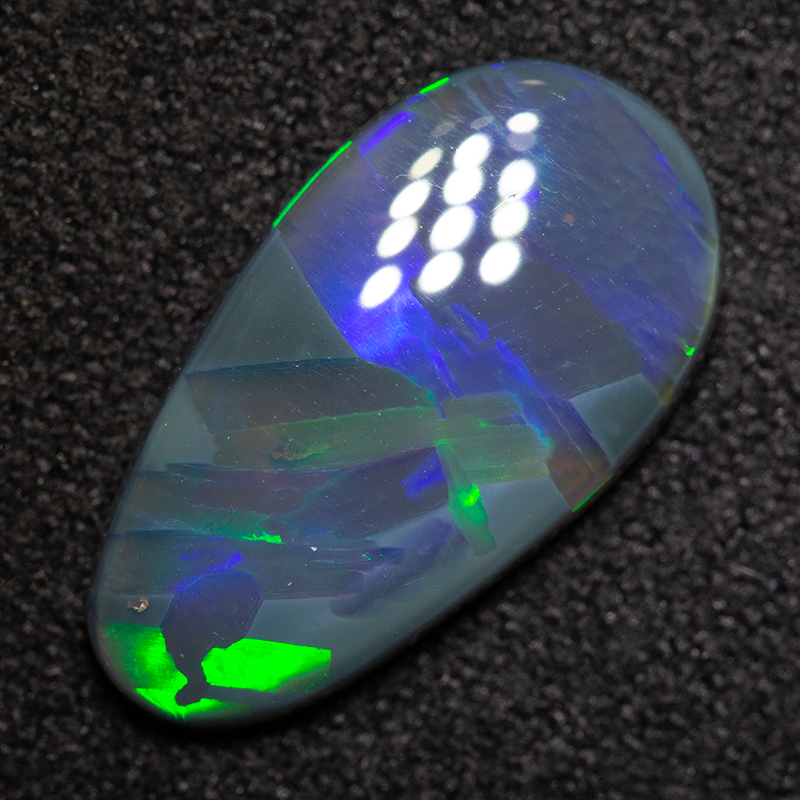 2.00 ct black opal 14.9x8.1x2.6mm