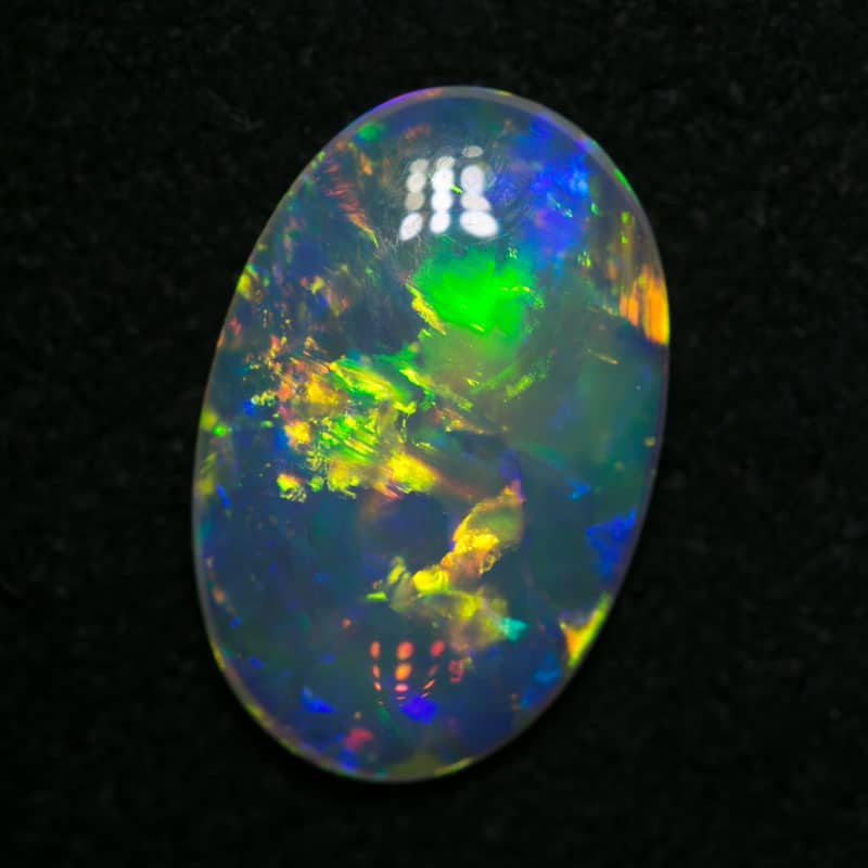 2.02 ct gem double sided crystal opal 13.5x9x3mm