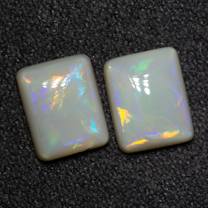2.03 ct dark opal pair 7.4x6x3mm