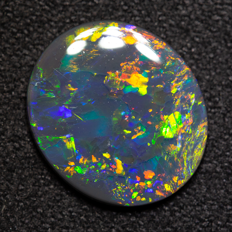 2.03 ct black opal 12.1x10.7x2.1mm