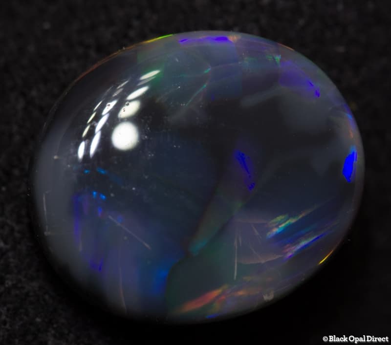 2.08 ct black opal 10x8.5x4mm