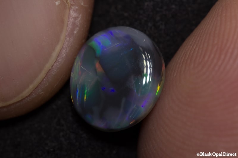 2.08 ct black opal 10x8.5x4mm