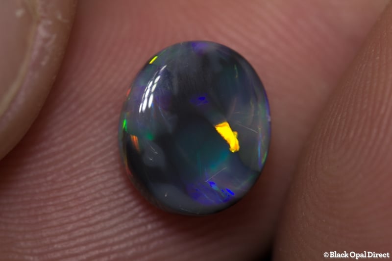 2.08 ct black opal 10x8.5x4mm