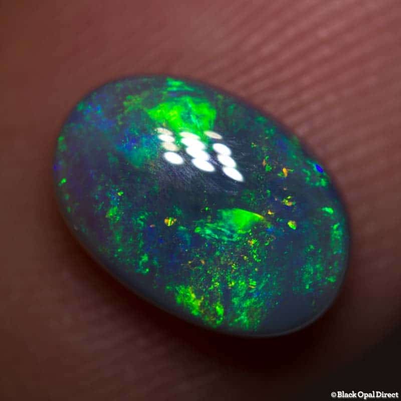 2.08 ct semi black opal 10x7x4mm