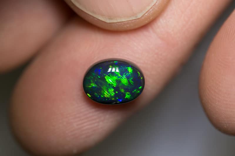 2.11 ct black opal 9.5x7x4.5mm