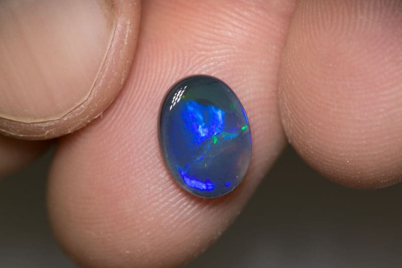 2.13 ct black opal 11x8.5x3mm