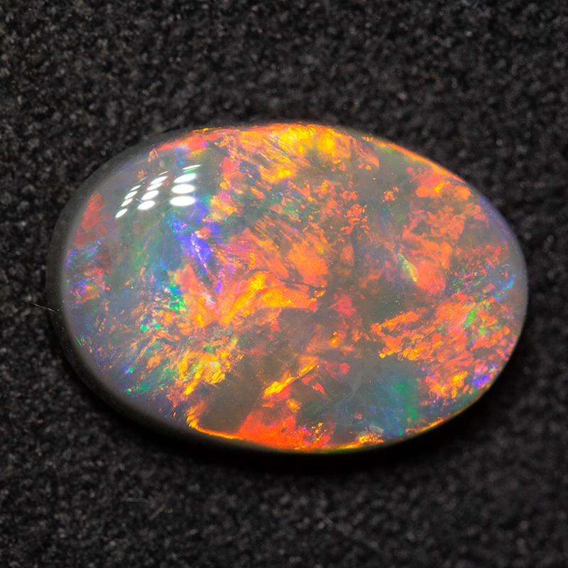 2.15 ct dark opal 11x7.7x3.5mm
