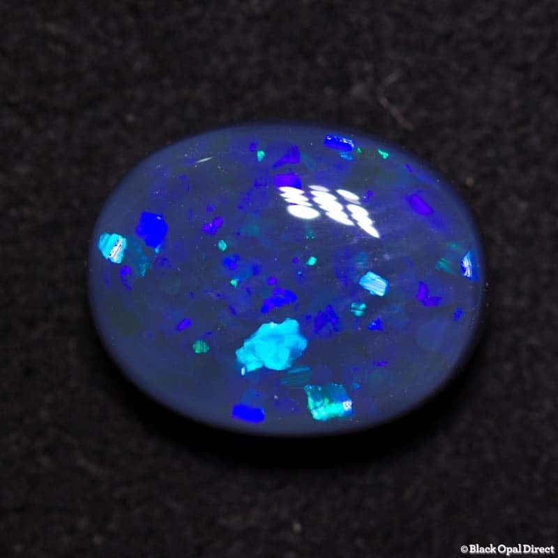 2.15 ct black opal 9.5x7.8x4mm