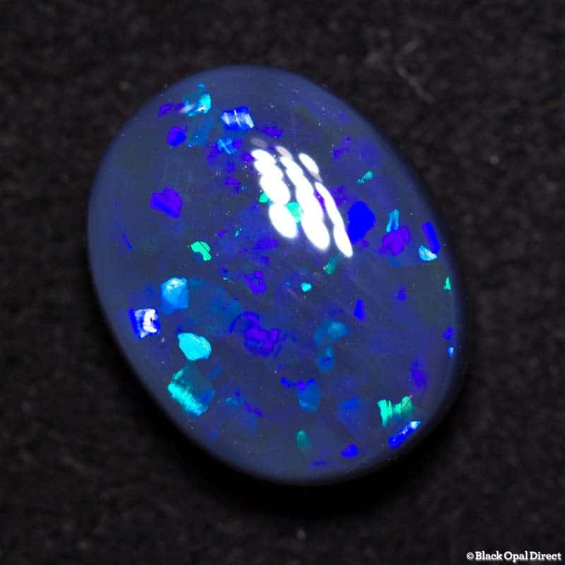 2.15 ct black opal 9.5x7.8x4mm