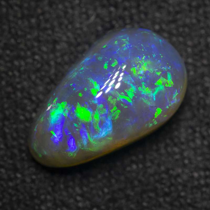 2.18 ct black crystal opal 10.7x6.4x5.3mm