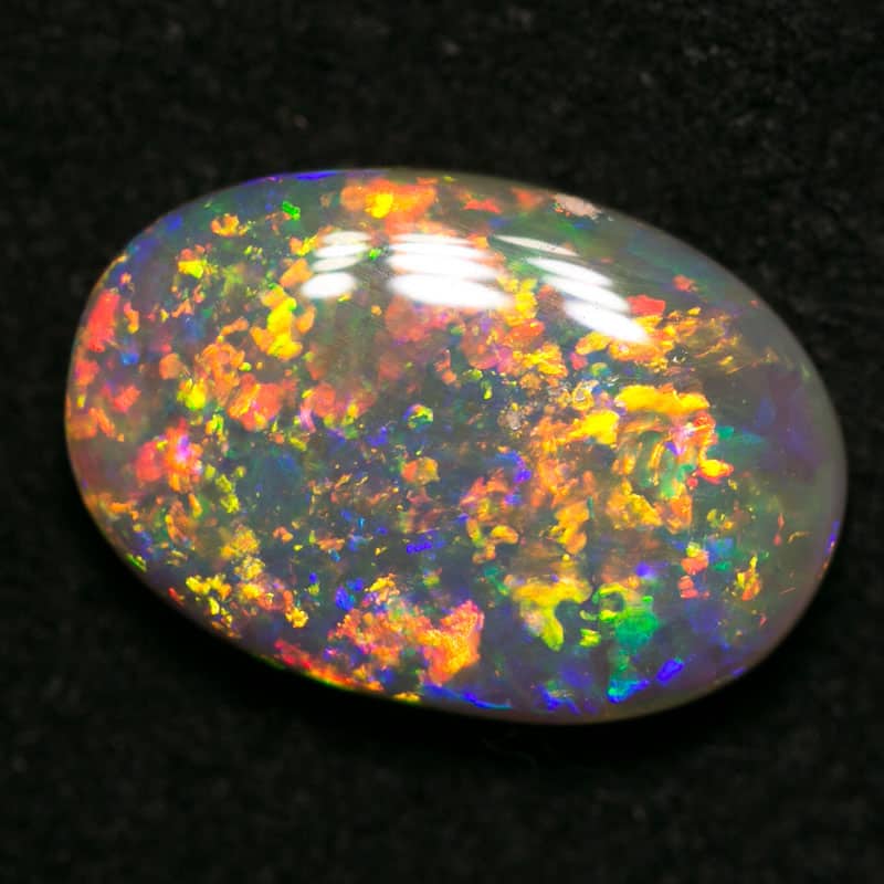2.18 ct gem dark opal 12x8x3mm