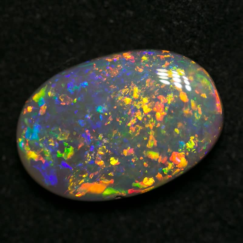 2.18 ct gem dark opal 12x8x3mm