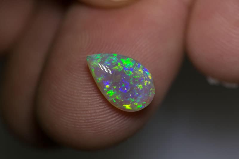 2.19 ct double sided crystal opal 12x8x4mm