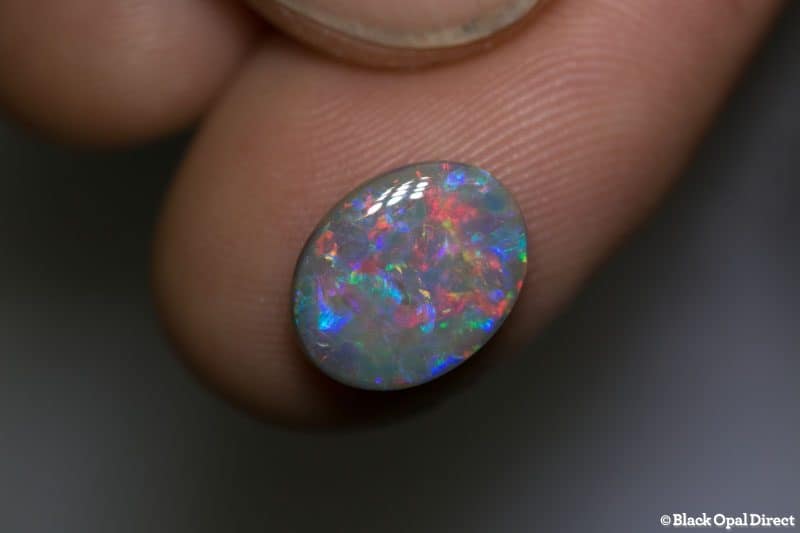 2.19 ct dark opal 12x9x2mm
