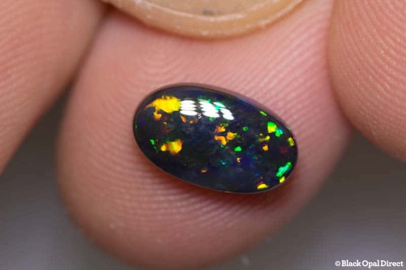 2.20 ct black opal 12x7x3mm