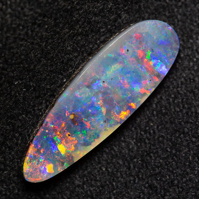 2.24 ct boulder opal 16.2x5.3x2.9mm