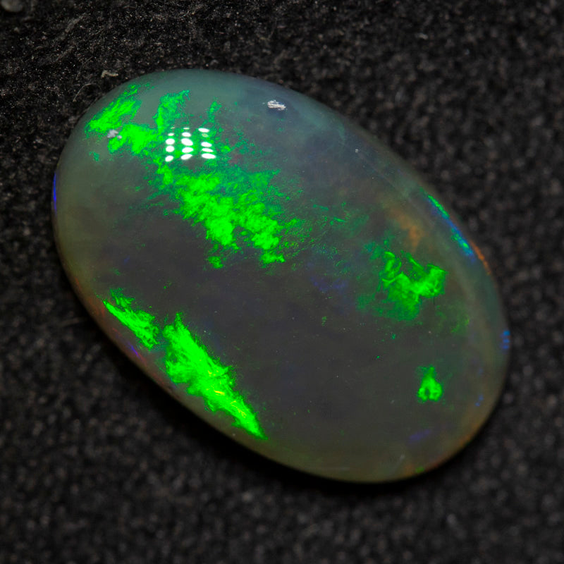 2.24 ct black crystal opal 12.7x8.1x3.2mm