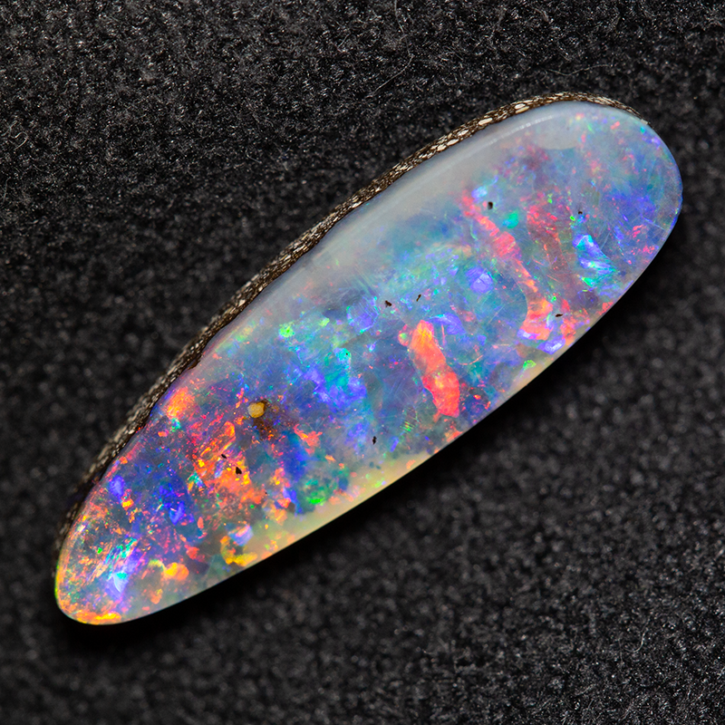 2.24 ct boulder opal 16.2x5.3x2.9mm