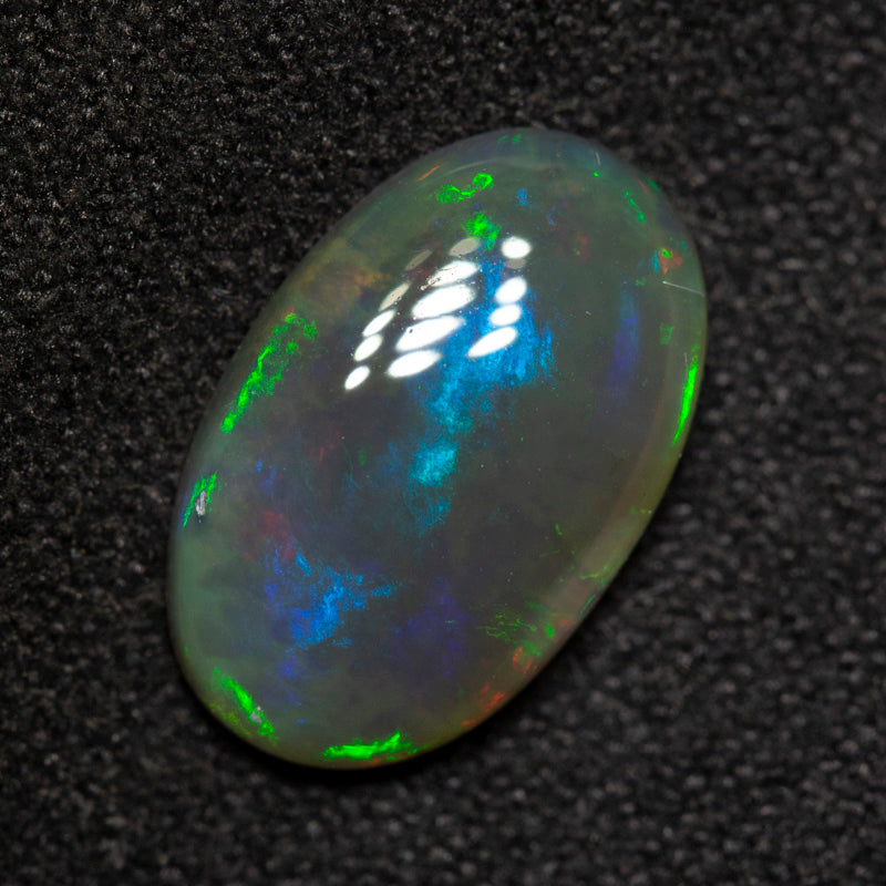2.24 ct black crystal opal 12.7x8.1x3.2mm