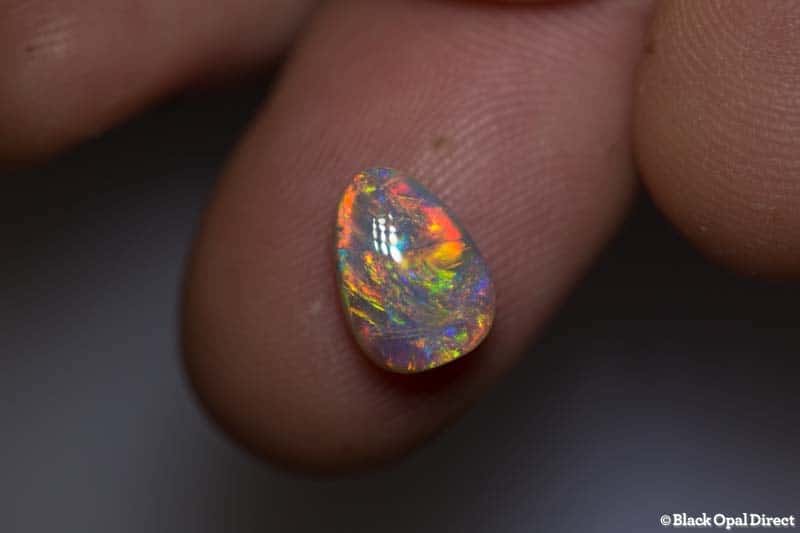 2.24 ct drop shaped gem crystal opal 10x7x4.5mm