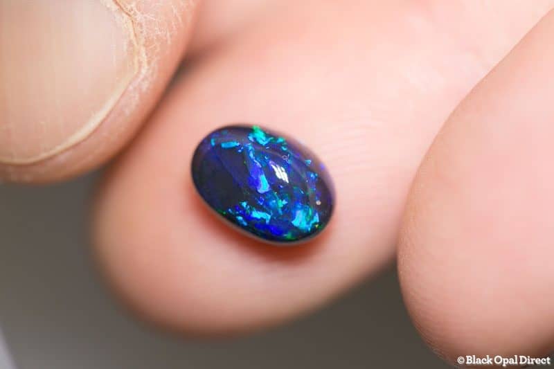 2.26 ct black opal 10x7x5mm