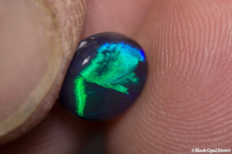 2.27 ct black opal 10x9x4.5mm