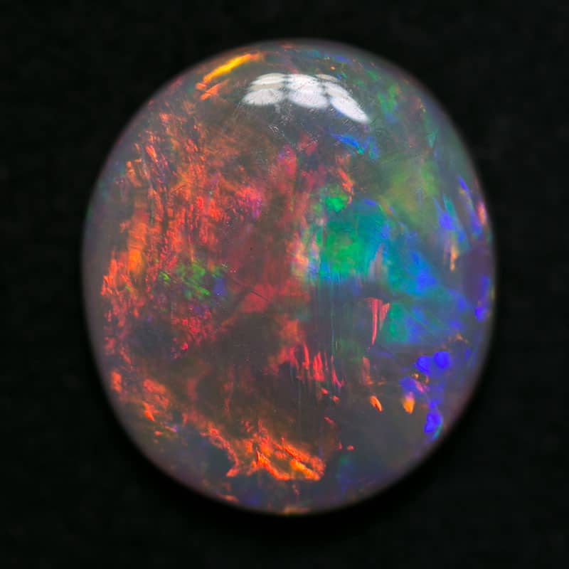 2.28 ct dark opal 11x10x3mm