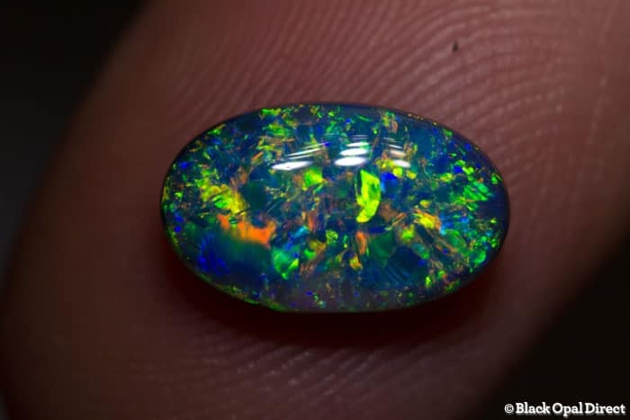 2.28 ct black opal gem 12x7x4mm Callum