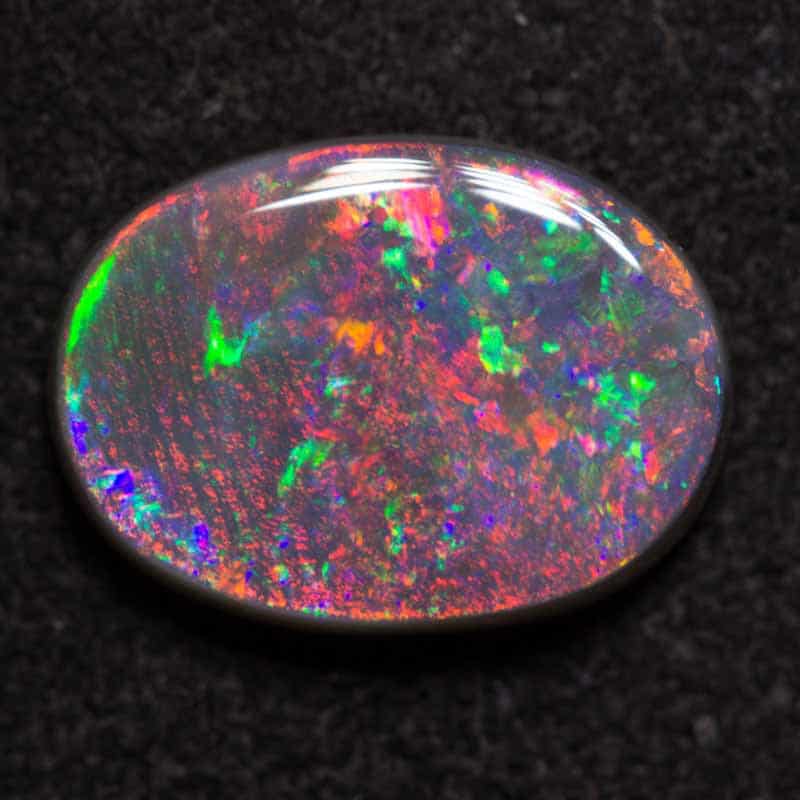 2.28 ct semi black gem opal 11.5x8.5x3mm