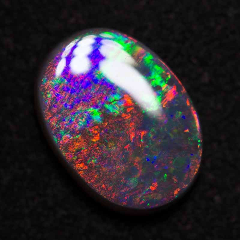 2.28 ct semi black gem opal 11.5x8.5x3mm